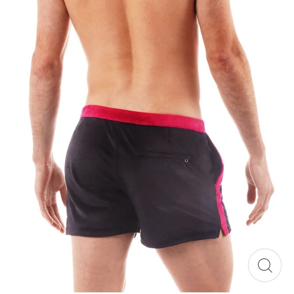 Parke & Ronen Men’s Velour Spa Short Size XL - Picture 8 of 9